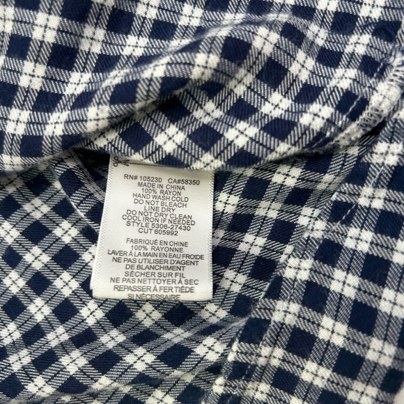 Soft Joie Blue‎ Flannel long Sleeve - Picture 6 of 7
